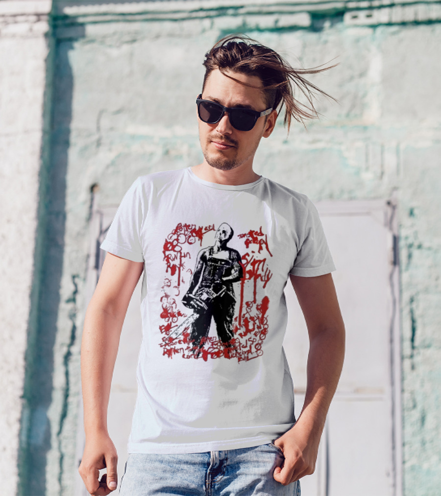 Eminem Tdoss Blood Scrawl Tormented Slim Shady Chainsaw Urban Chaos T-Shirt