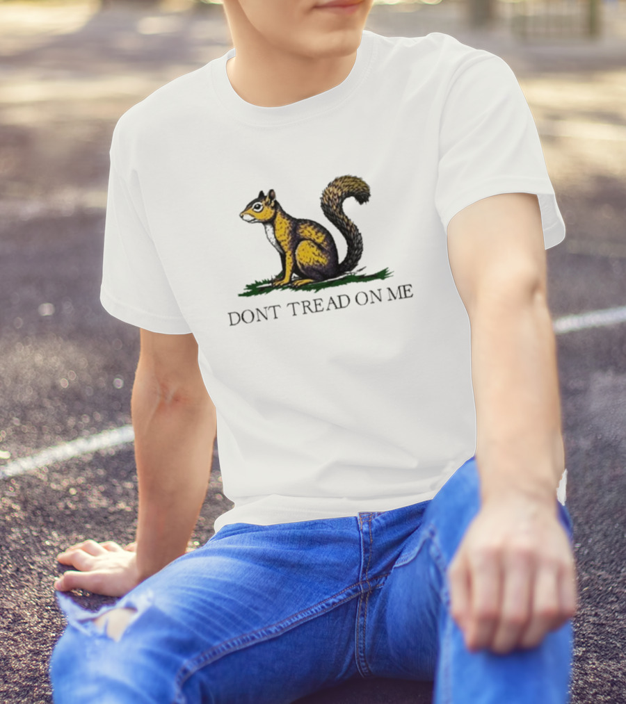 Peanut The Squirrel Don't Tread On Me Iconic Symbol T-Shirt