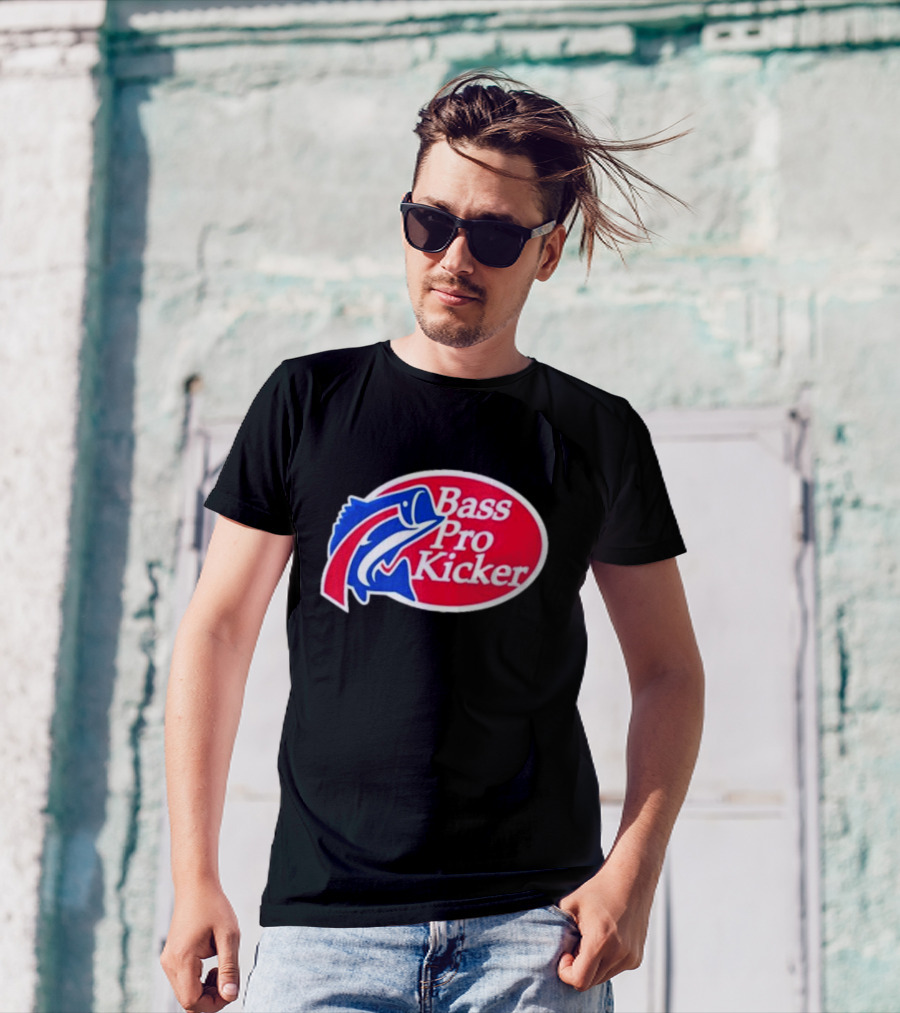 Carl Cordes Bass Pro Kicker Logo Fish T-Shirt