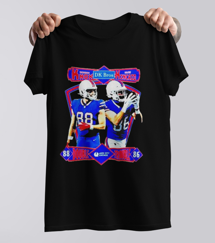 Knox DK Bros Kincaid Double Trouble 88 86 Bills Vintage T-Shirt