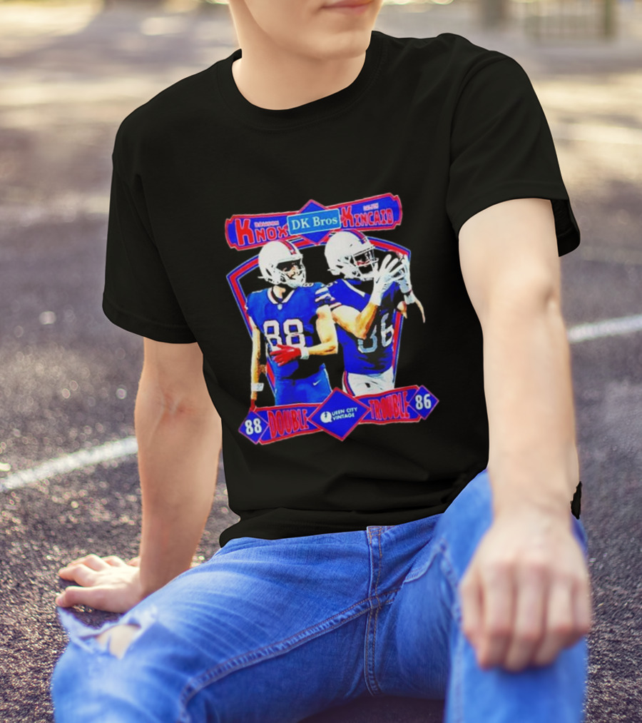 Knox DK Bros Kincaid Double Trouble 88 86 Bills Vintage T-Shirt
