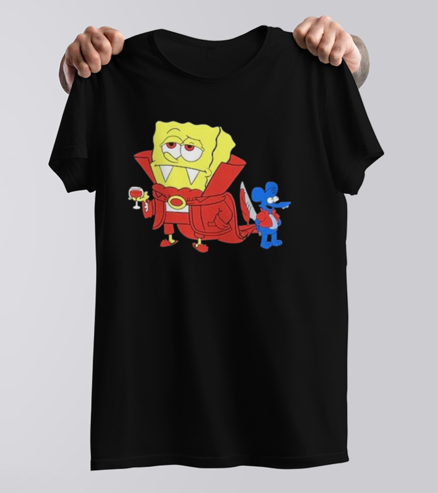 Double’S Bobsferatu SpongeBob Vampire Simpsons Möbius T-Shirt