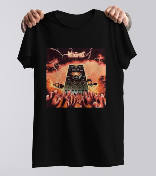 The Hellacopters Overdriver Lightning Hands Amplifier T-Shirt