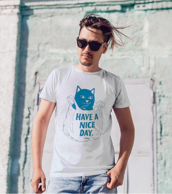 Ripndip Have A Nice Day Cat Bag T-Shirt