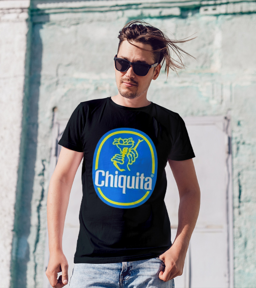 Chiquita Bananas Logo Iconic Blue And Yellow Emblem T-Shirt