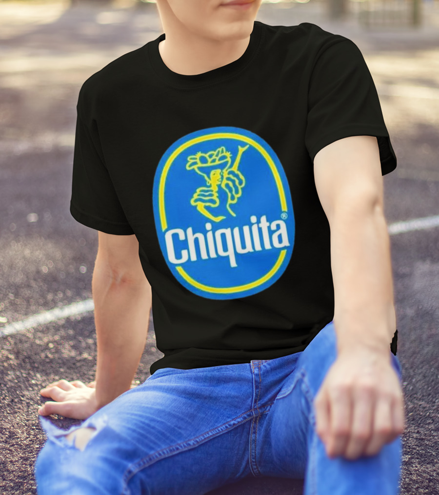 Chiquita Bananas Logo Iconic Blue And Yellow Emblem T-Shirt
