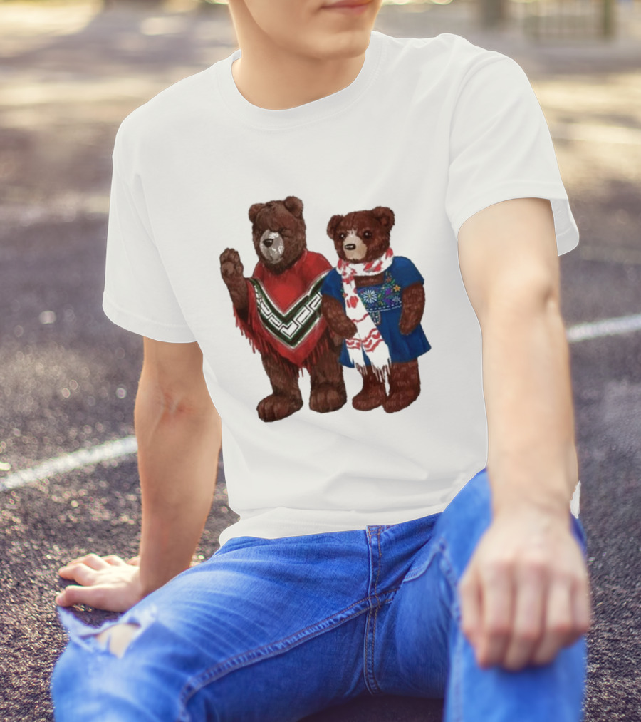 My Morning Jacket Pooch And Denise Bears Winter Poncho And Scarf T-Shirt