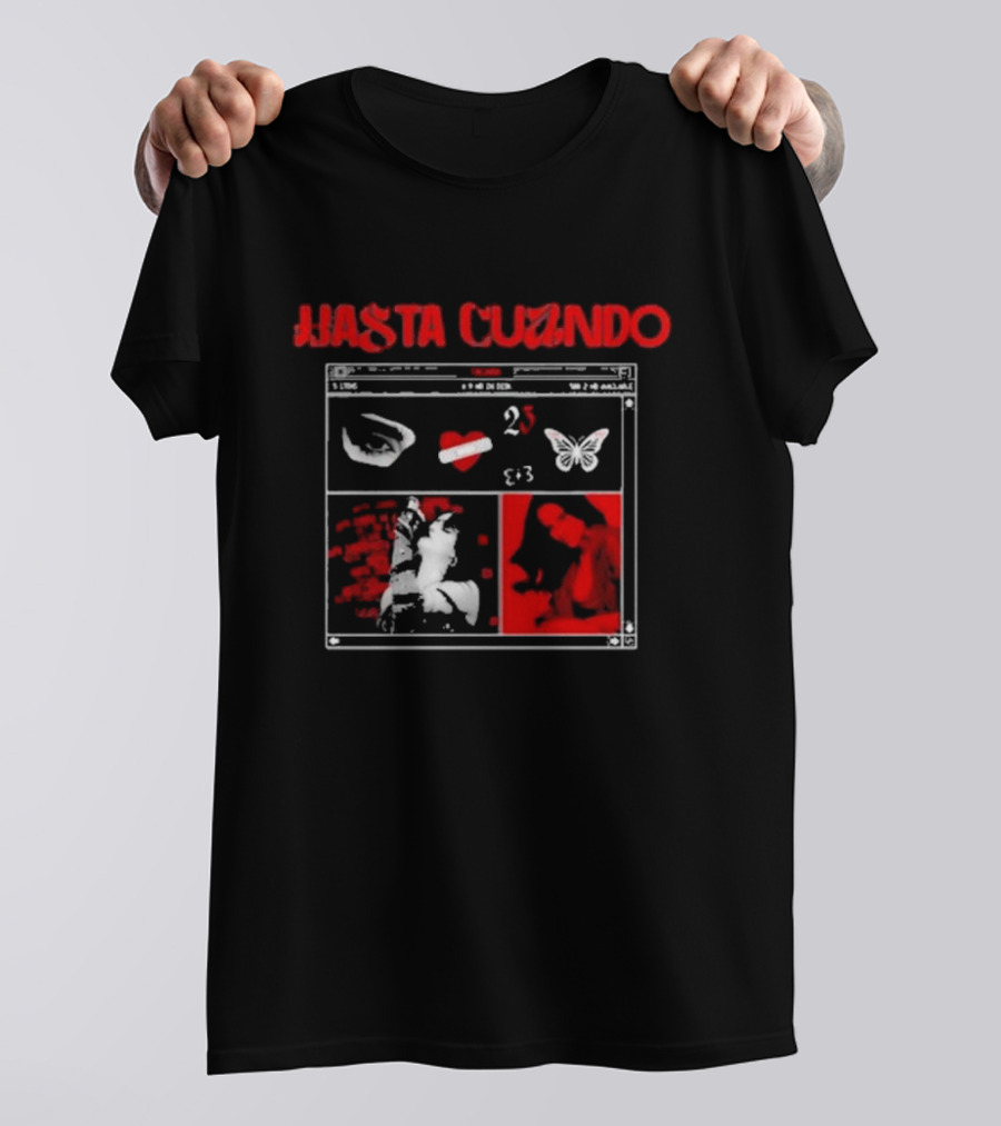 Gala Montes Hasta Cuándo 23 Butterfly Heart Lips T-Shirt
