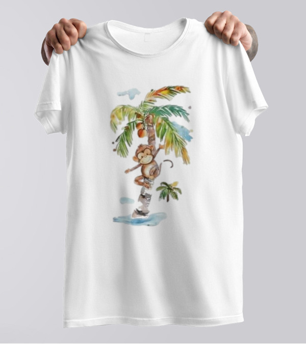 You Think You Just Fell Out Of A Coconut Tree Monkey Palm T-Shirt