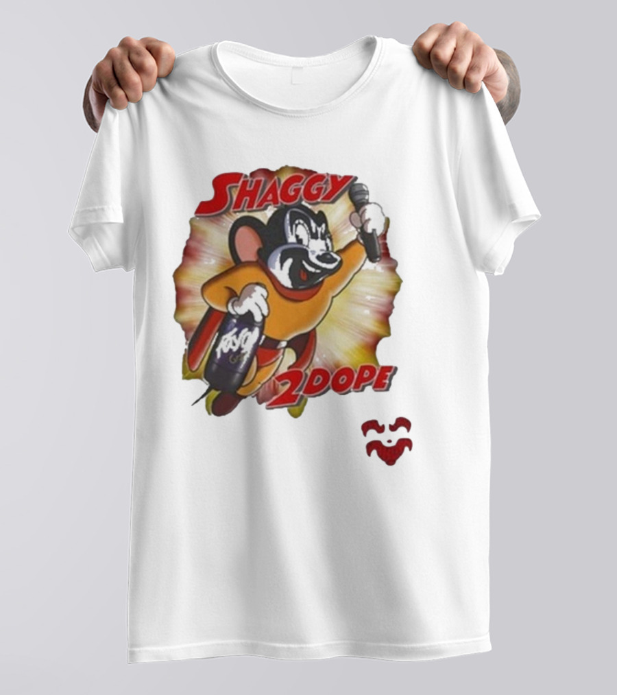 Shaggy 2 Dope Mighty Mouse Microphone Burst T-Shirt