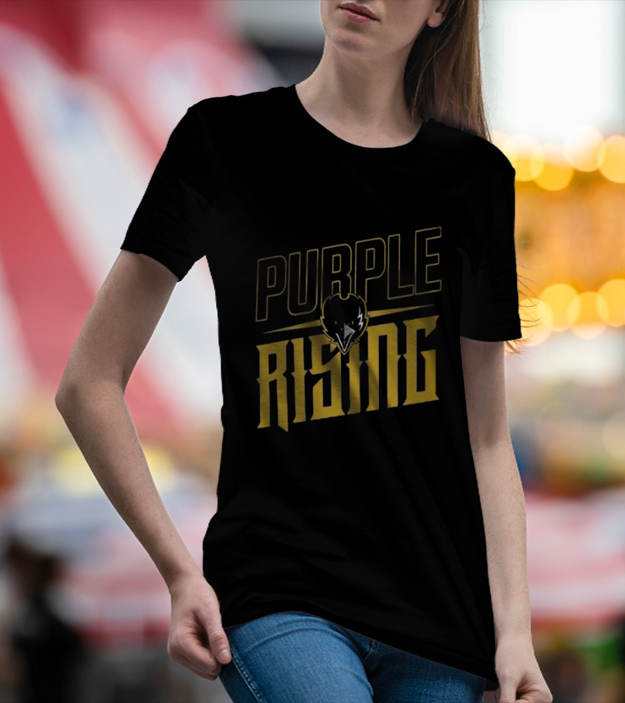 Purple Rising Baltimore Football Ravens Fans T-Shirt