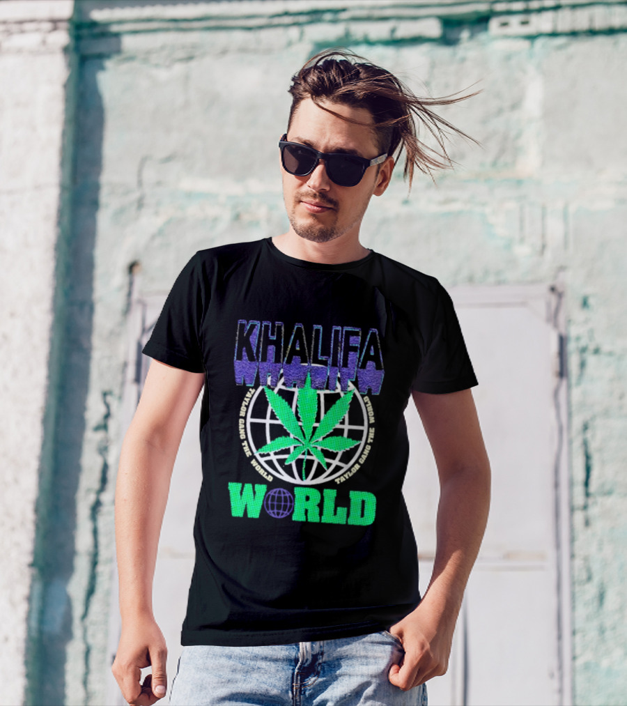 Khalifa Weed Taylor Gang The World T-Shirt