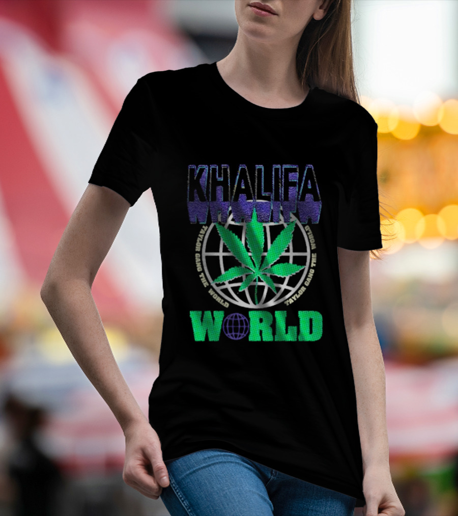 Khalifa Weed Taylor Gang The World T-Shirt