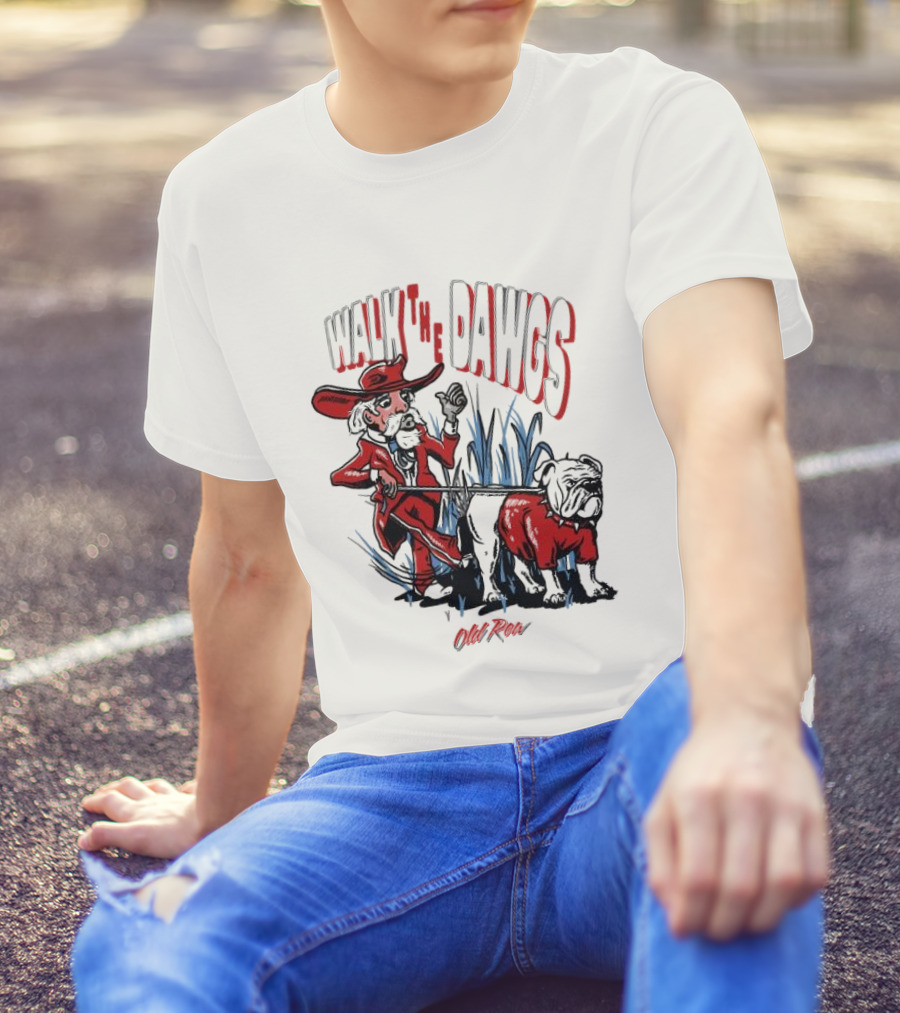 Walk The Dawgs Old Row Bulldog Cowboy T-Shirt