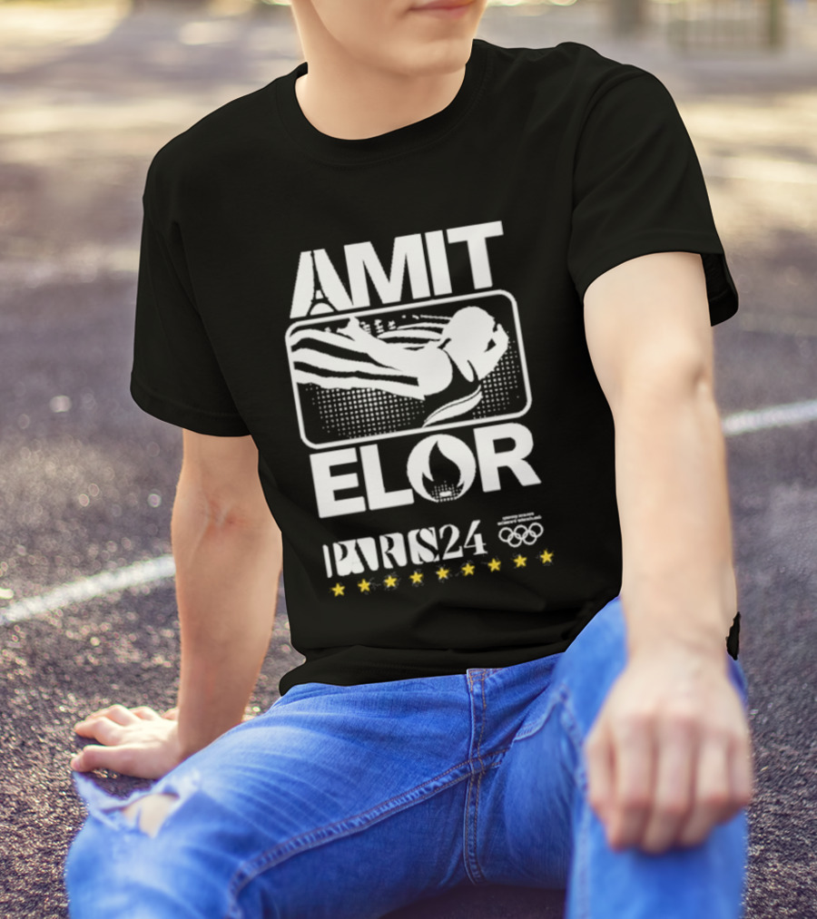 AMIT ELOR PARIS 24 OLYMPICS SWIMMING ICONS T-Shirt