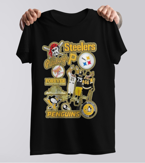 Steelers Penguins Pittsburgh Forever Fan Sports Icons And Passion T-Shirt