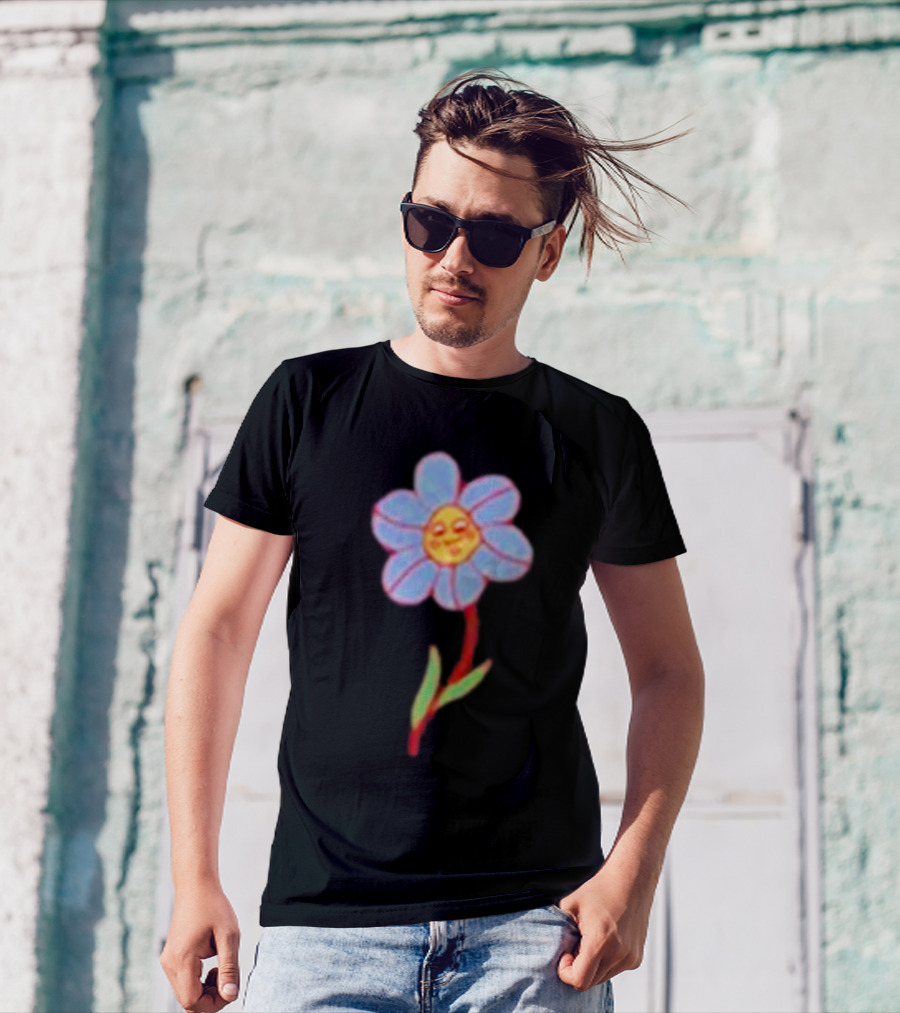 Still Woozy Flower Face Loveseat T-Shirt