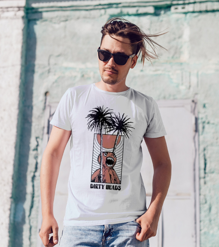 Dirty Heads Sun Scream Creature Palm Trees Holiday T-Shirt