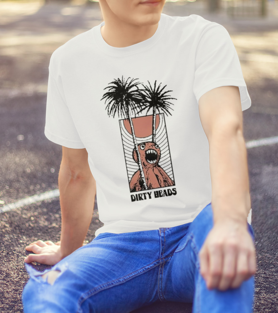 Dirty Heads Sun Scream Creature Palm Trees Holiday T-Shirt