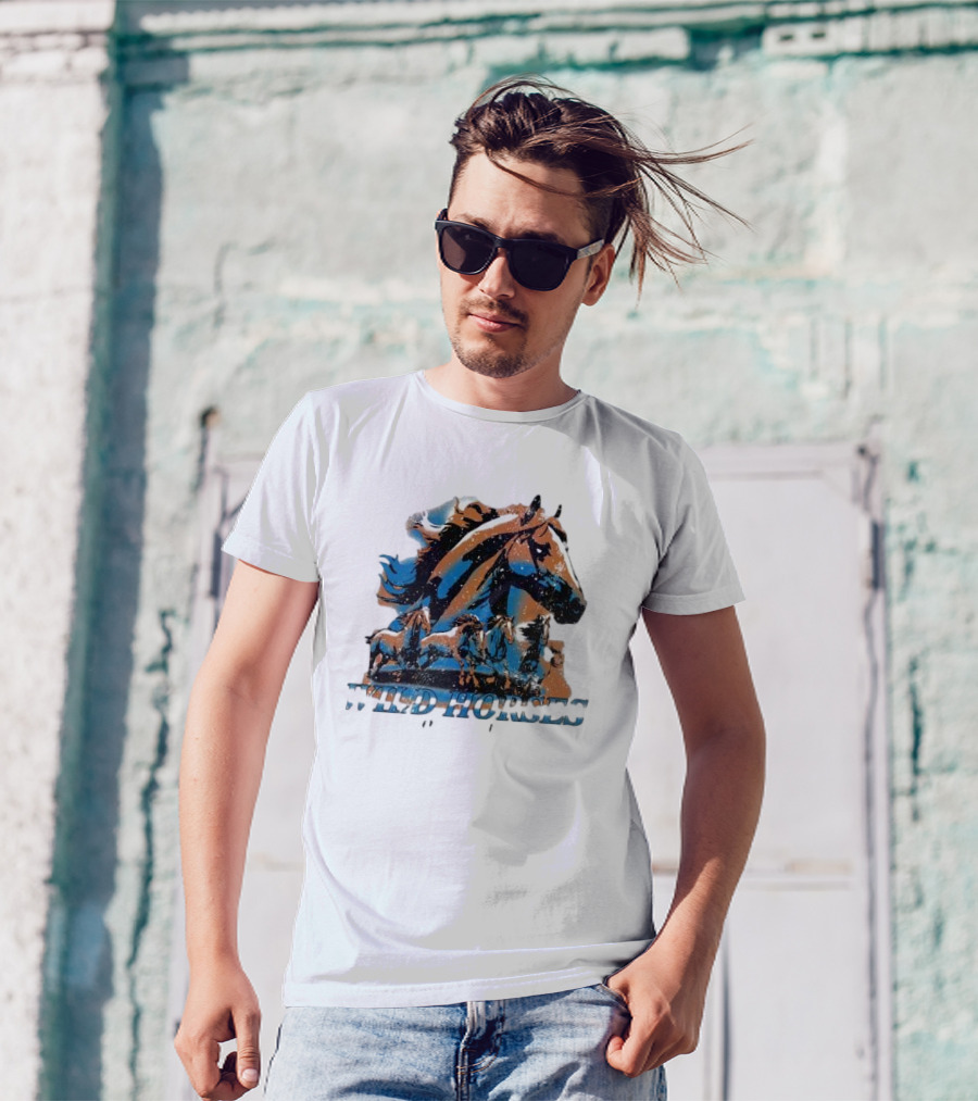 Wild Horses Born To Run Running Wild Hang Over Gang T-Shirt