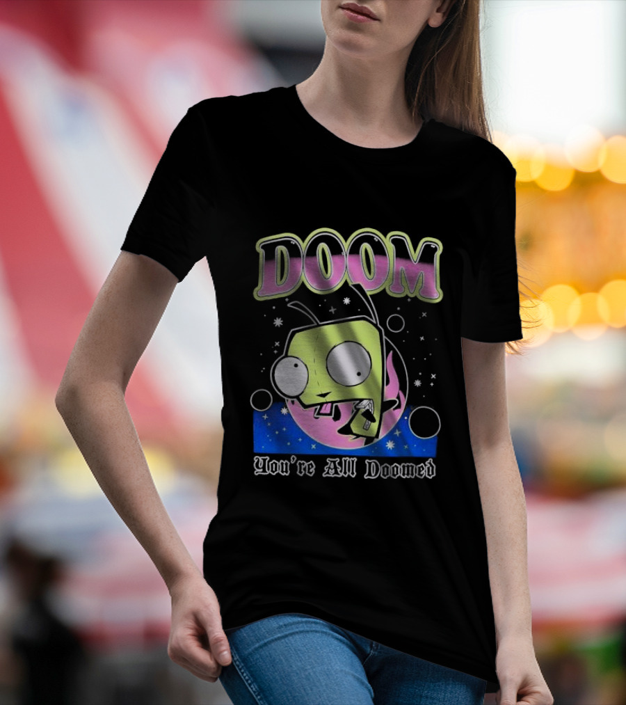 Invader Zim GIR Doom You're All Doomed Space T-Shirt