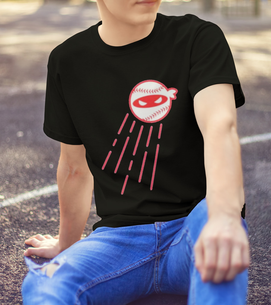 Los Angeles Dodgers Ninja Baseball Pitcher Retro T-Shirt