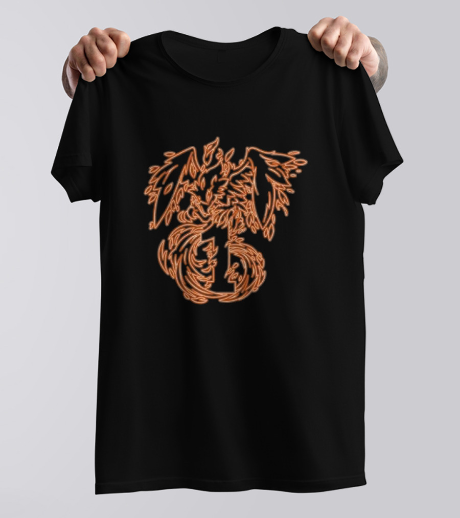 Second Wind 1 Neon Phoenix Outline T-Shirt