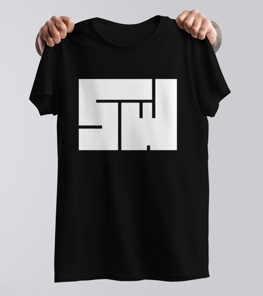 Sw Minimal Second Wind Puzzle Style Monogram T-Shirt