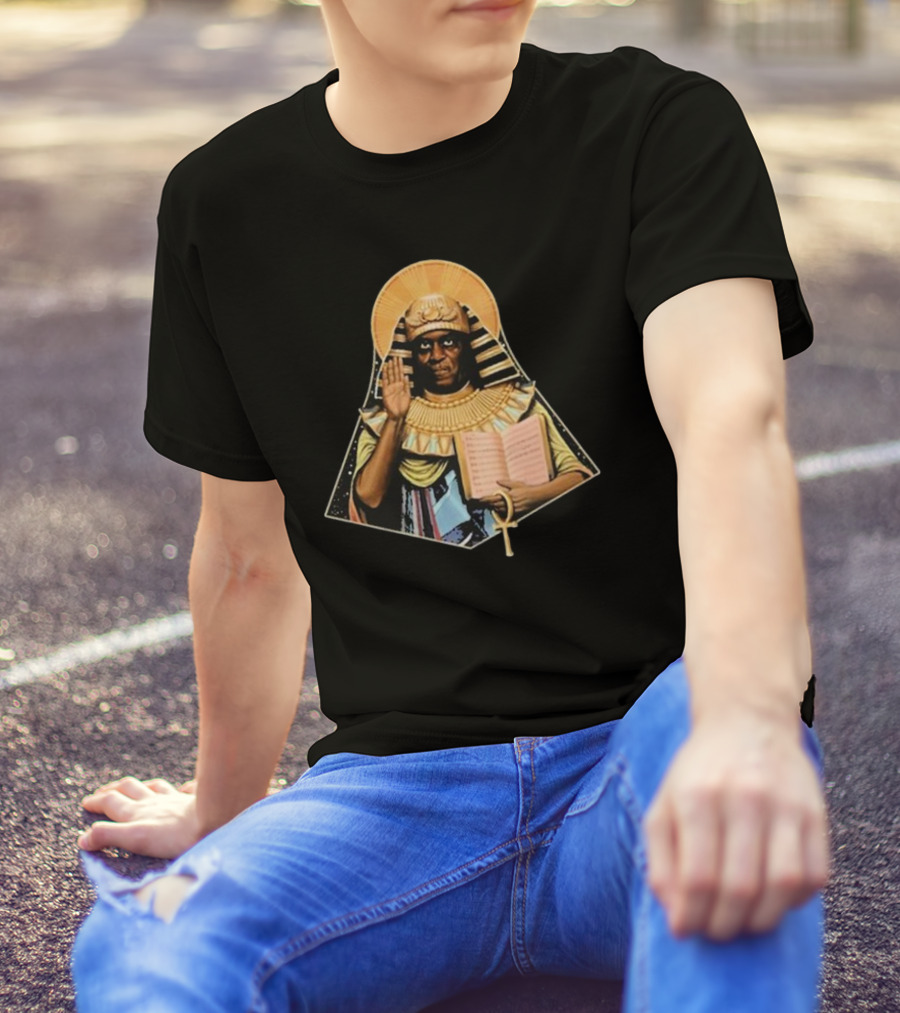 The Jazz Estate Saint Sun Ra Pharaoh Ankh Book Image T-Shirt