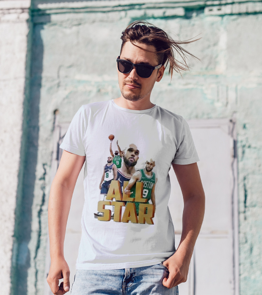Boston Celtics Derrick White All-Star Player Portrait Collection T-Shirt