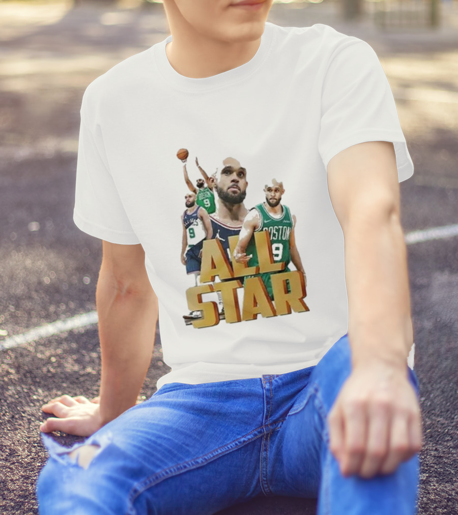 Boston Celtics Derrick White All-Star Player Portrait Collection T-Shirt