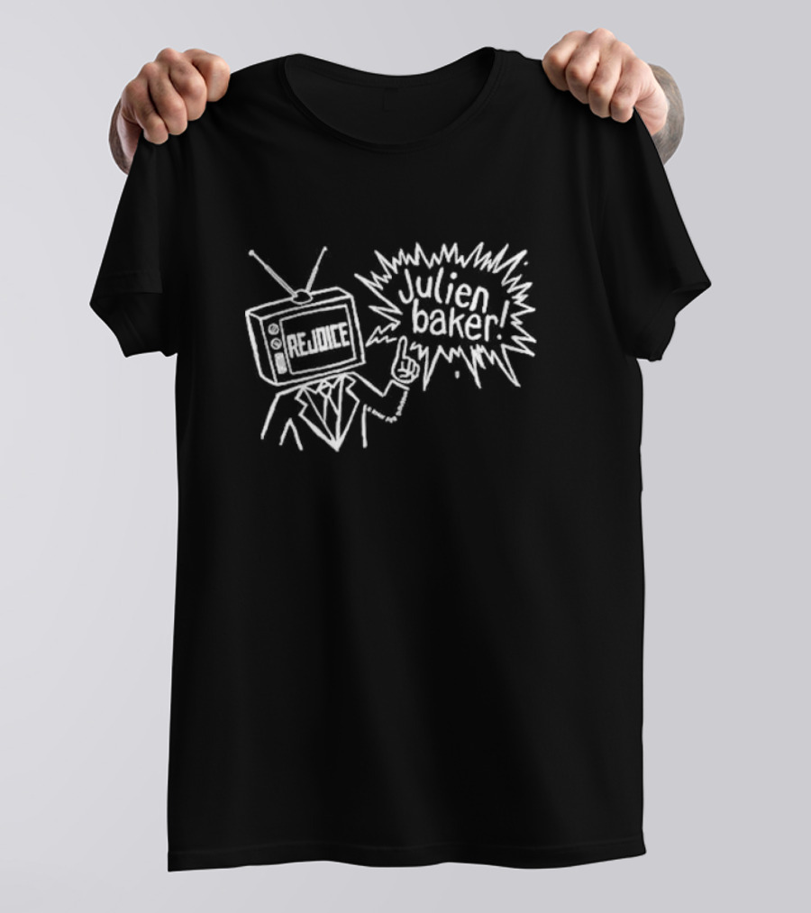 Rejoice Television Head Speech Bubble Julien Baker T-Shirt