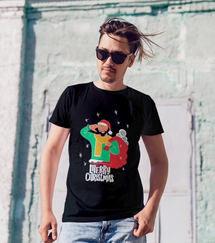 Merry Christmas Jb Gill Santa Holiday Collection T-Shirt