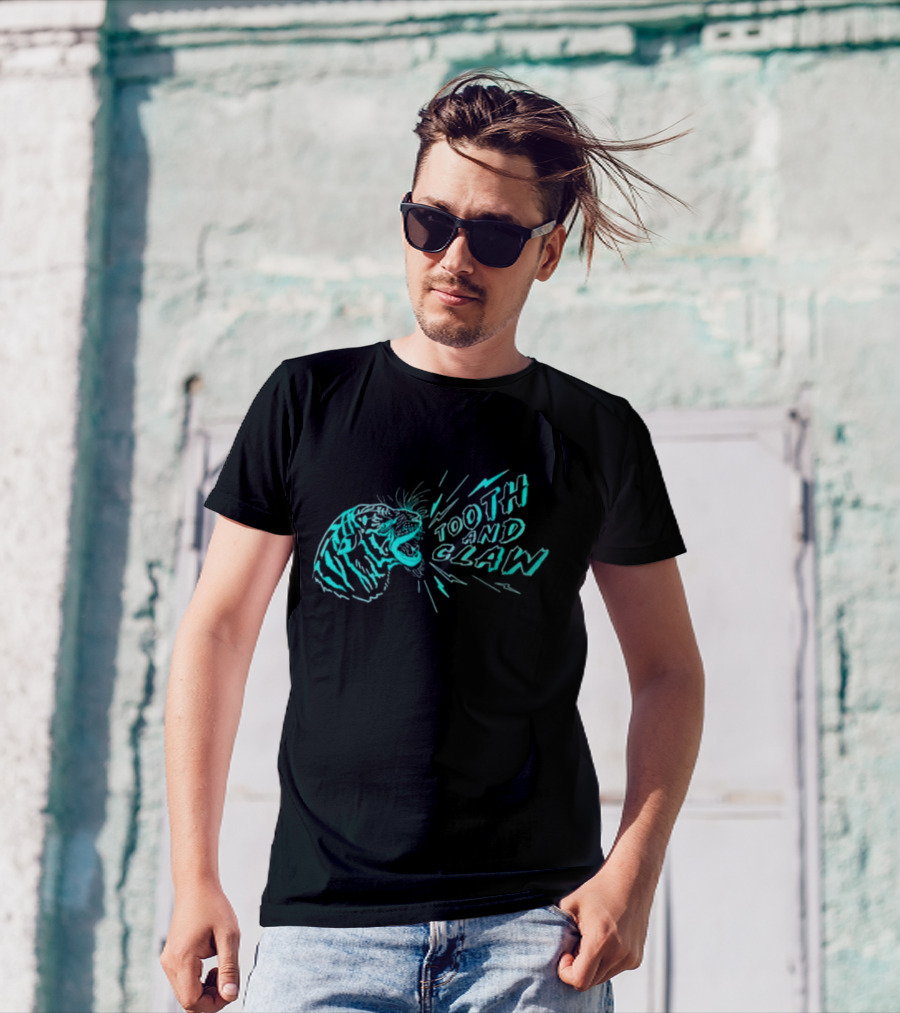 TOOTH AND CLAW TIGER MIDWEIGHT ROAR T-Shirt