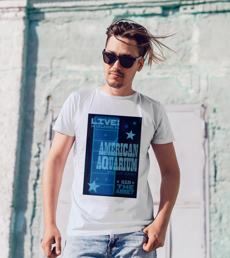 LIVE American Aquarium With Lou Hazel The Abbey Orlando FL 12.3.24 T-Shirt