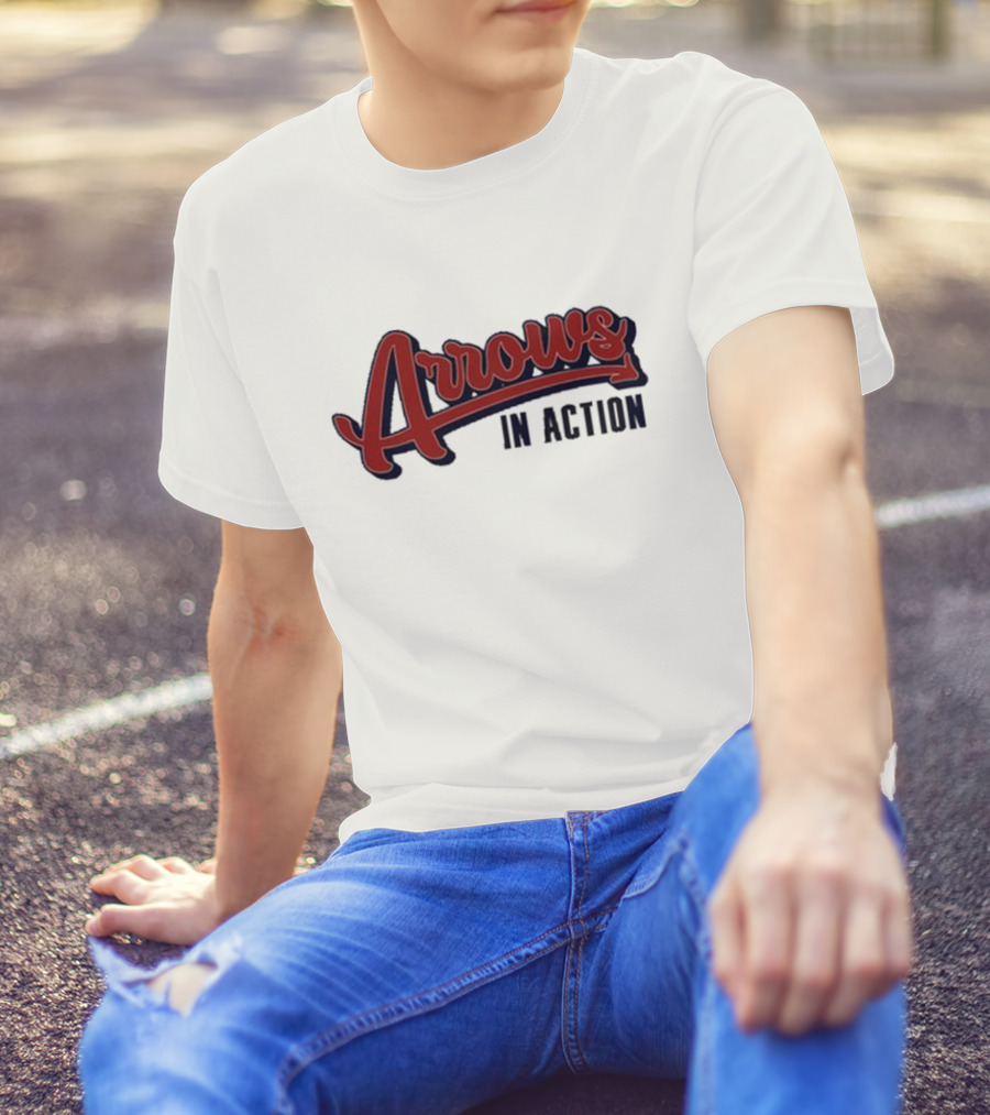 Arrows In Action Athletic Vintage Style Sports T-Shirt