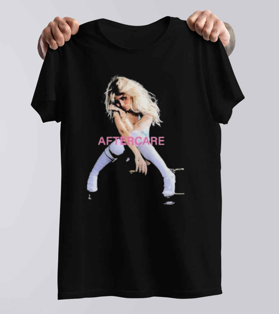 AFTERCARE Album Cover Girl In White T-Shirt