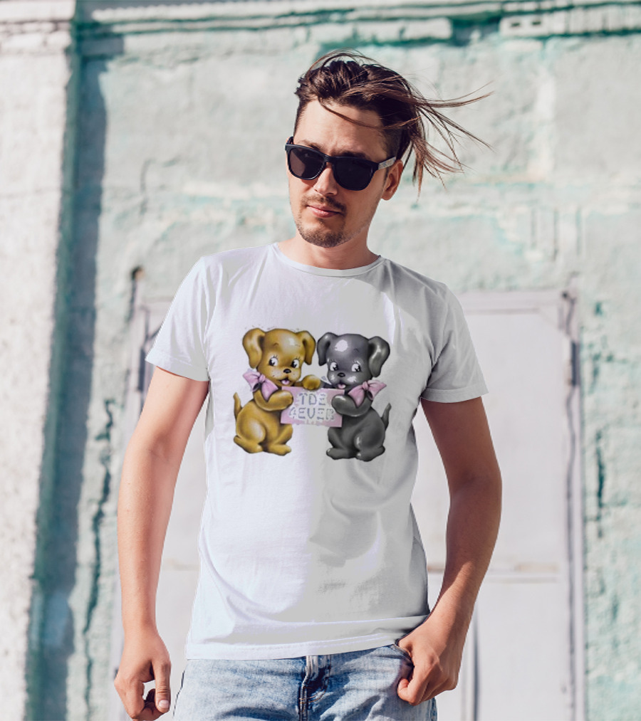The Driver Era Tde 4ever Dogs With Pink Bows T-Shirt