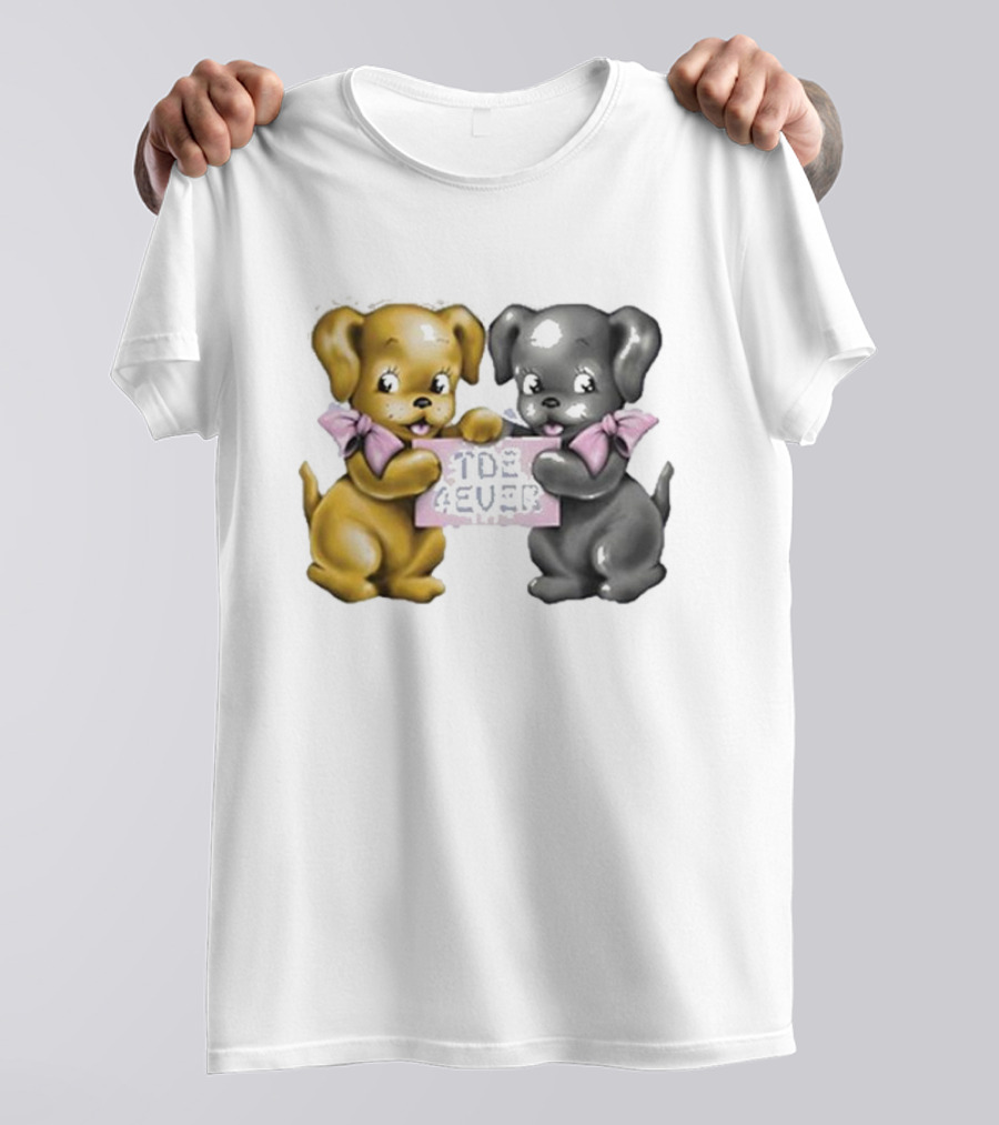 The Driver Era Tde 4ever Dogs With Pink Bows T-Shirt