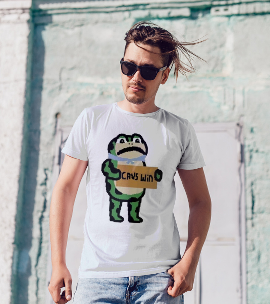 Cavs Win Victory Frog Pixel T-Shirt