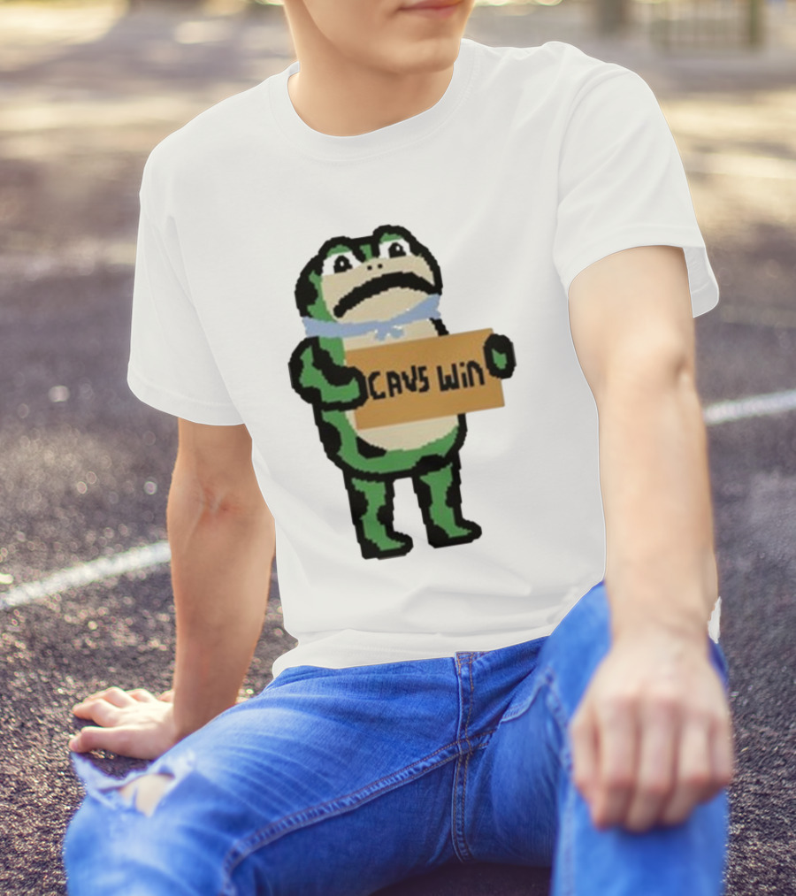 Cavs Win Victory Frog Pixel T-Shirt