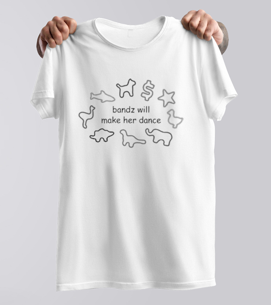 Dishonorable Mentions Bandz Will Make Her Dance Animal Shapes Dollar Sign Star T-Shirt
