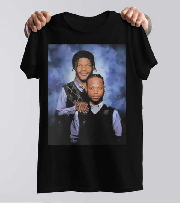 Lamar Jackson And Derrick Henry Step Brothers Movie Parody Baltimore Ravens T-Shirt