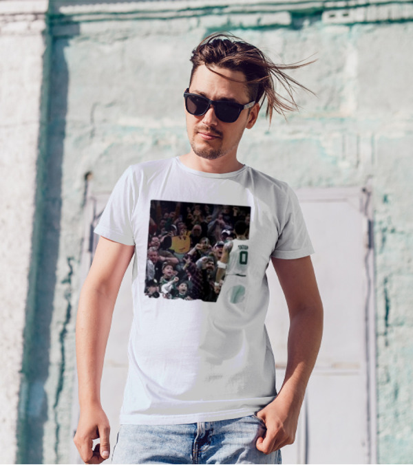 Chill Guy Dog Celtic Boston Tatum 0 Fan Crowd T-Shirt