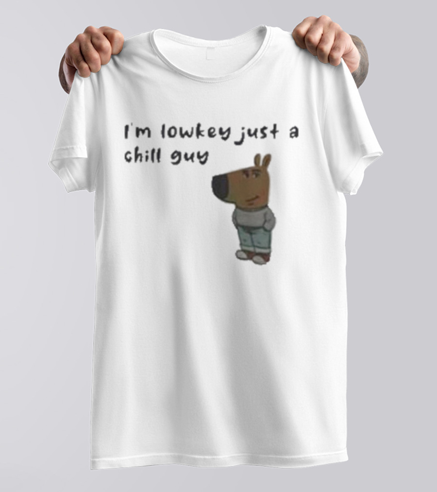 Chill Guy Dog I'm Lowkey Just A Chill Guy Animal Crossing Inspired Character T-Shirt