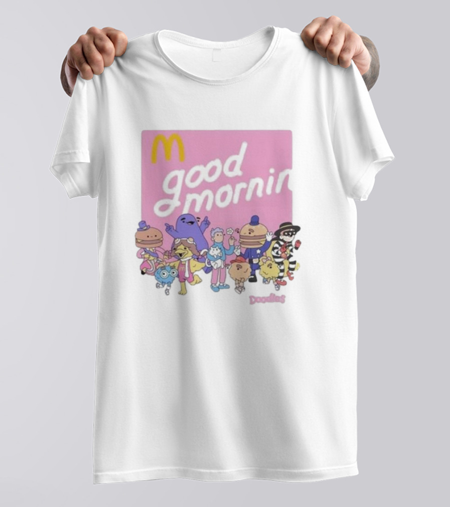 Doodles X McDonald's Good Mornin' Crew Vintage Characters T-Shirt