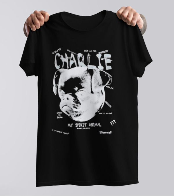 Zlitay Charlie Griffon Yes Or No My Spirit Animal Dogface Eyes T-Shirt