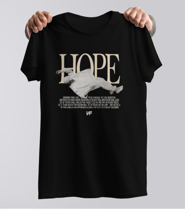 NF Real Music Hope Floating Figure Text Inspirational Choices T-Shirt