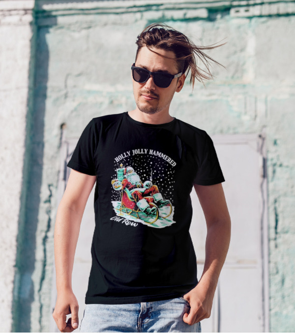 Holly Jolly Hammered Santa Old Row T-Shirt