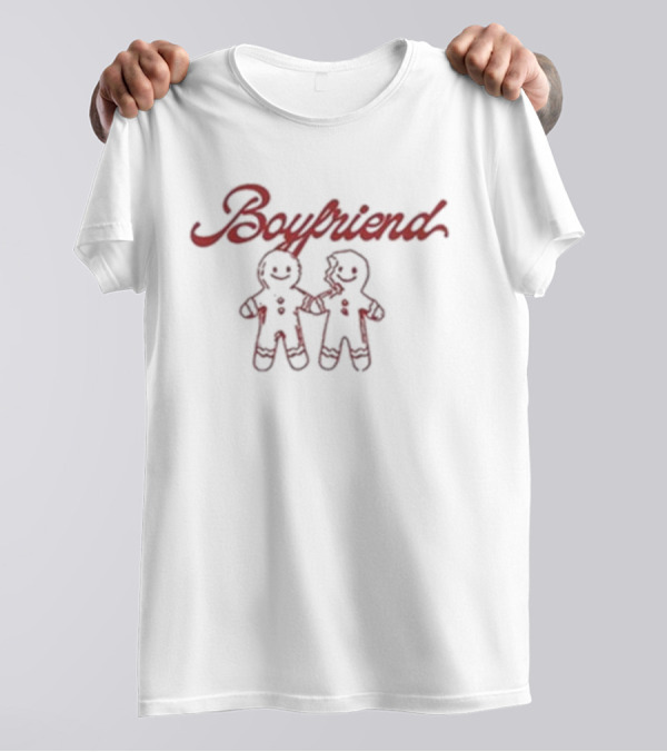 Boyfriend Gingerbread Cookie Couple T-Shirt